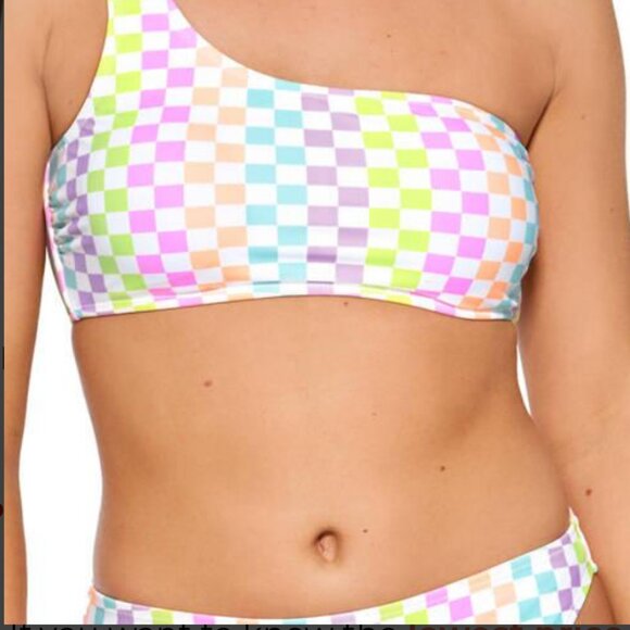 Pastel Checkered Swim Suit by Crown & Ivy Size Small - Picture 1 of 5